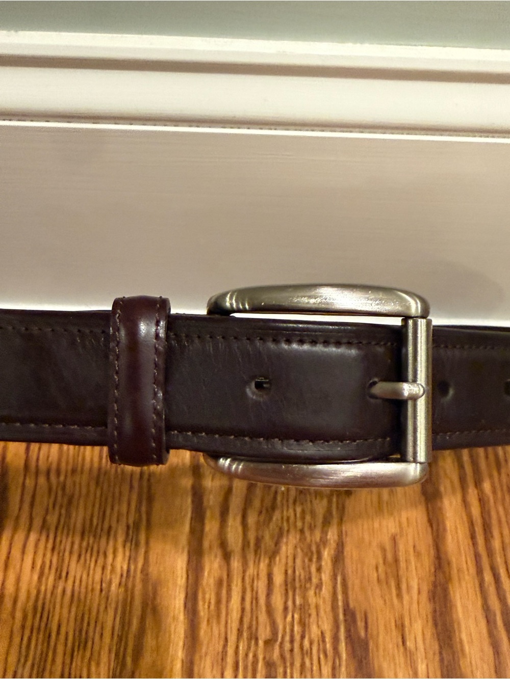Cole Haan Men's Dark Brown Leather Belt